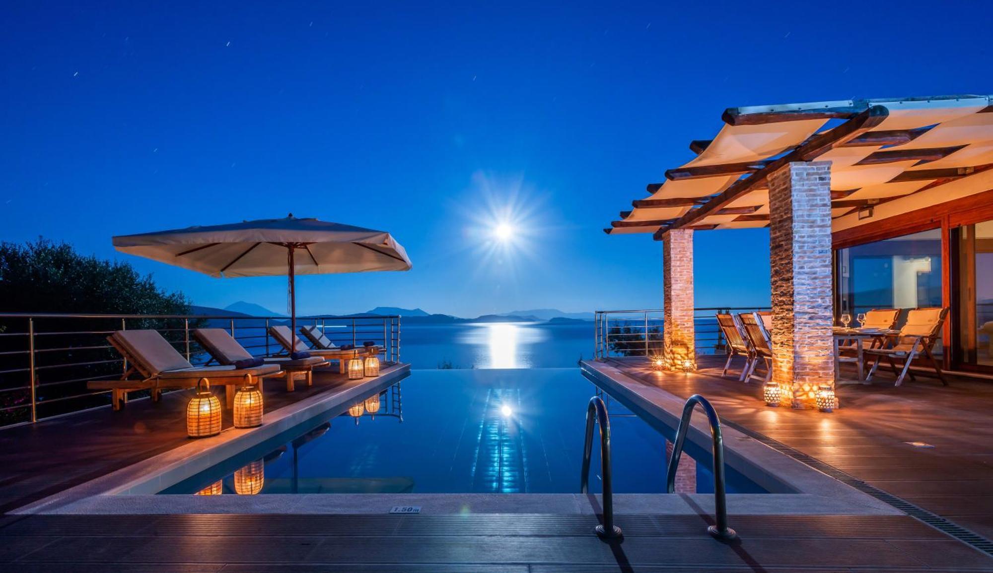 Iris Villas Lefkada - Marine Villa With Private Sea Access Sívota Exterior photo
